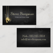 専門オペラ歌手のノートのメロディーカード 名刺 (正面/裏面)