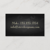 専門オペラ歌手のノートのメロディーカード 名刺 (裏面)