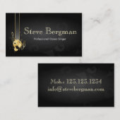 専門オペラ歌手のノートのメロディーカード 名刺 (正面/裏面)