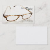 専門ガラスの眼鏡技師の名刺 名刺 (正面/裏面)