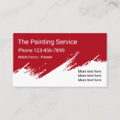 専門ペインターのデザイン 名刺 (正面)