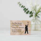 専門ペインターの名刺 名刺 (スタンド正面)