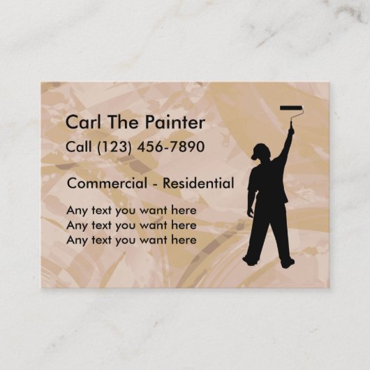 専門ペインターの名刺 名刺 (正面)