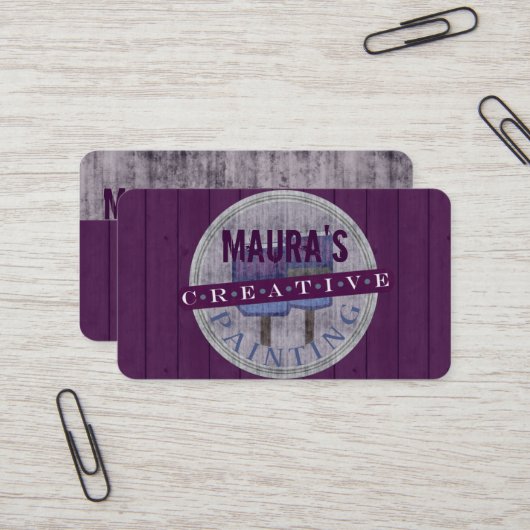 専門ペインターの名刺 名刺 (正面/裏面インサイチュ)