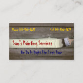専門ペインターの建築業者の名刺 名刺 (正面)
