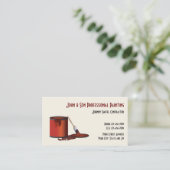 専門ペインターの建築業者の名刺 名刺 (スタンド正面)