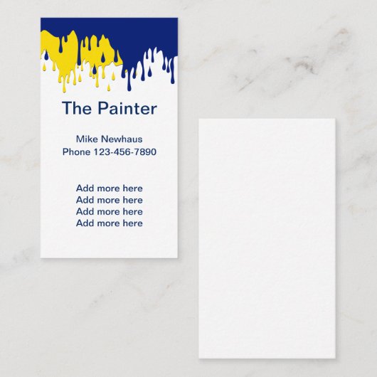 専門ペインター 名刺 (正面/裏面)