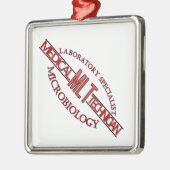 専門ラボMLT微生物医科研テクノロジー メタルオーナメント (左)