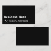 専門修理便利屋の平野の黒 名刺 (正面/裏面)