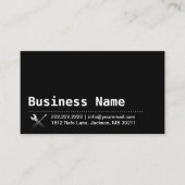 専門修理便利屋の平野の黒 名刺 (正面)