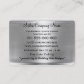 専門優美のモンローの二重はさみ 名刺 (裏面)