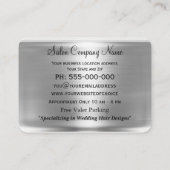 専門優美のモンローの二重はさみ 名刺 (裏面)