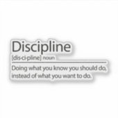 専門分野の定やる気を起こさせる義， 感動的 シール (正面)