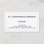 専門及びきれいな弁護士の名刺 名刺 (正面)
