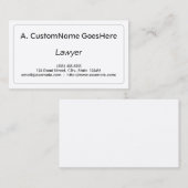 専門及びきれいな弁護士の名刺 名刺 (正面/裏面)