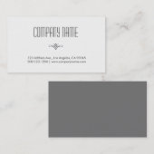 専門及びミニマルな白 名刺 (正面/裏面)