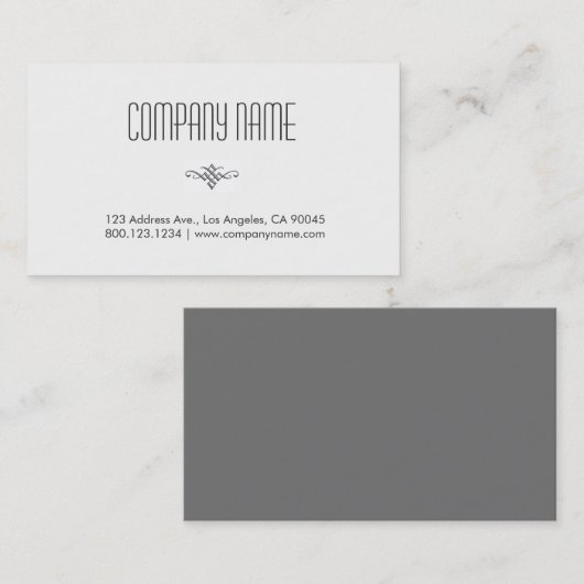 専門及びミニマルな白 名刺 (正面/裏面)