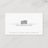 専門及びモダンな名刺のテンプレート 名刺 (裏面)