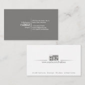 専門及びモダンな名刺のテンプレート 名刺 (正面/裏面)