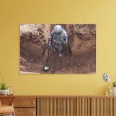 専門家が武器キャッシュを検索する キャンバスプリント (インサイチュ (リビング))