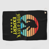 専門家のビッグフットを隠して探おもしろいす ゴルフタオル (横)