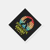 専門家のビッグフットを隠して探おもしろいす スタンダードカクテルナプキン (角)