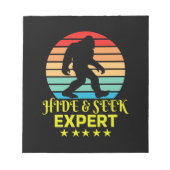 専門家のビッグフットを隠して探おもしろいす ノートパッド (正面)