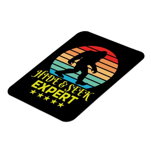 専門家のビッグフットを隠して探おもしろいす マグネット (左側)