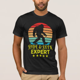 専門家のビッグフットを隠して探おもしろいす Tシャツ