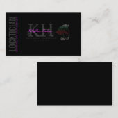 専門家の名刺を締めるLockticianの毛 名刺 (正面/裏面)