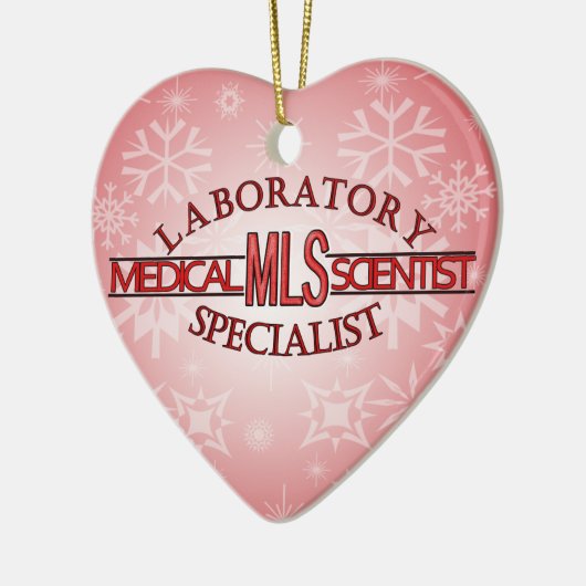 専門家の実験室MLSの衛生検査隊の科学者 セラミックオーナメント (左)