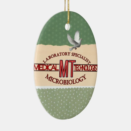 専門家の実験室MTの微生物学医学TECH セラミックオーナメント (右)