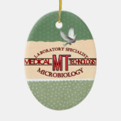 専門家の実験室MTの微生物学医学TECH セラミックオーナメント (正面)