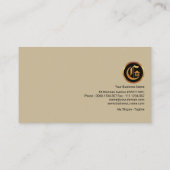 専門家の画絵画家が岩の絵画上で働く 名刺 (裏面)