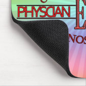 専門家のENT耳鼻咽喉科学の耳の鼻の喉のロゴ マウスパッド (コーナー)