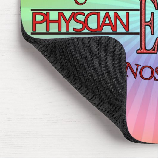 専門家のENT耳鼻咽喉科学の耳の鼻の喉のロゴ マウスパッド (コーナー)