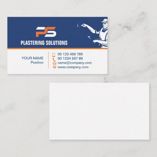 専門家を塗るための名刺 名刺 (正面/裏面)