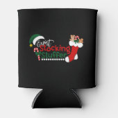 専門家ストッキングおもしろいスタッフクリスマス 缶クーラー (正面)