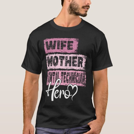 専門母ヒーローマザー歯科技工士 Tシャツ (正面)