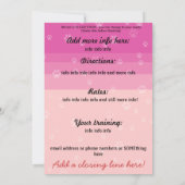 専門犬のグルーミングの広告カード 案内状 (裏面)