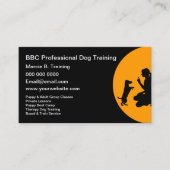 専門犬の訓練サービス 名刺 (正面)