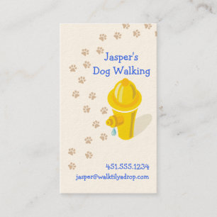 専門犬Walker_hydrant及び足 名刺