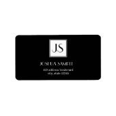 専門的なシンプル ラベル (正面)