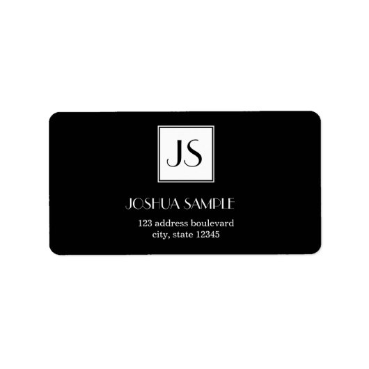 専門的なシンプル ラベル (正面)