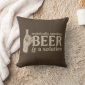 専門的に言えば、ビールは解決です クッション (ブランケット)