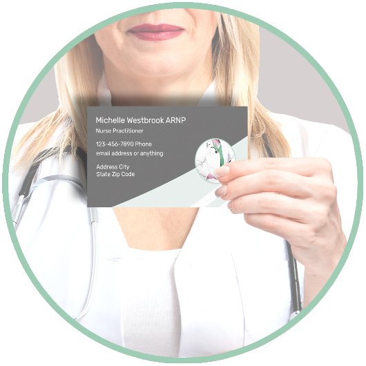 専門的に設計されたナースの開業医 名刺