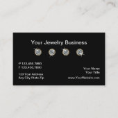 専門的に設計されている上品なジュエリー 名刺 (正面)