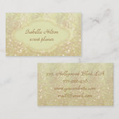 専門的エレガントグリッター《写真》ぼけ味 名刺 (正面/裏面)