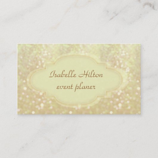 専門的エレガントグリッター《写真》ぼけ味 名刺 (正面)