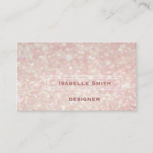 専門的エレガントグリッター《写真》ぼけ味 名刺 (正面)